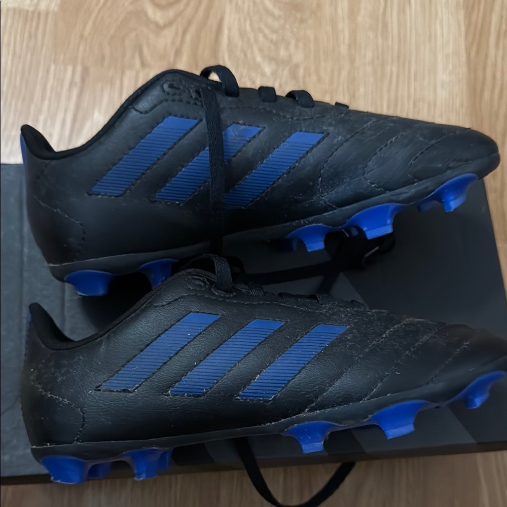 Black and Blue Soccer Cleats